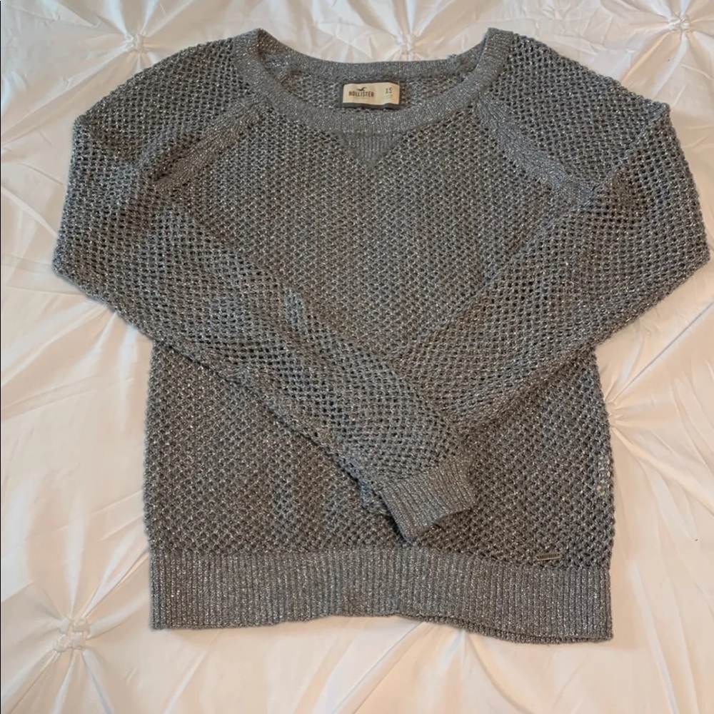 Hollister xsmall pullover sweater shirt gray